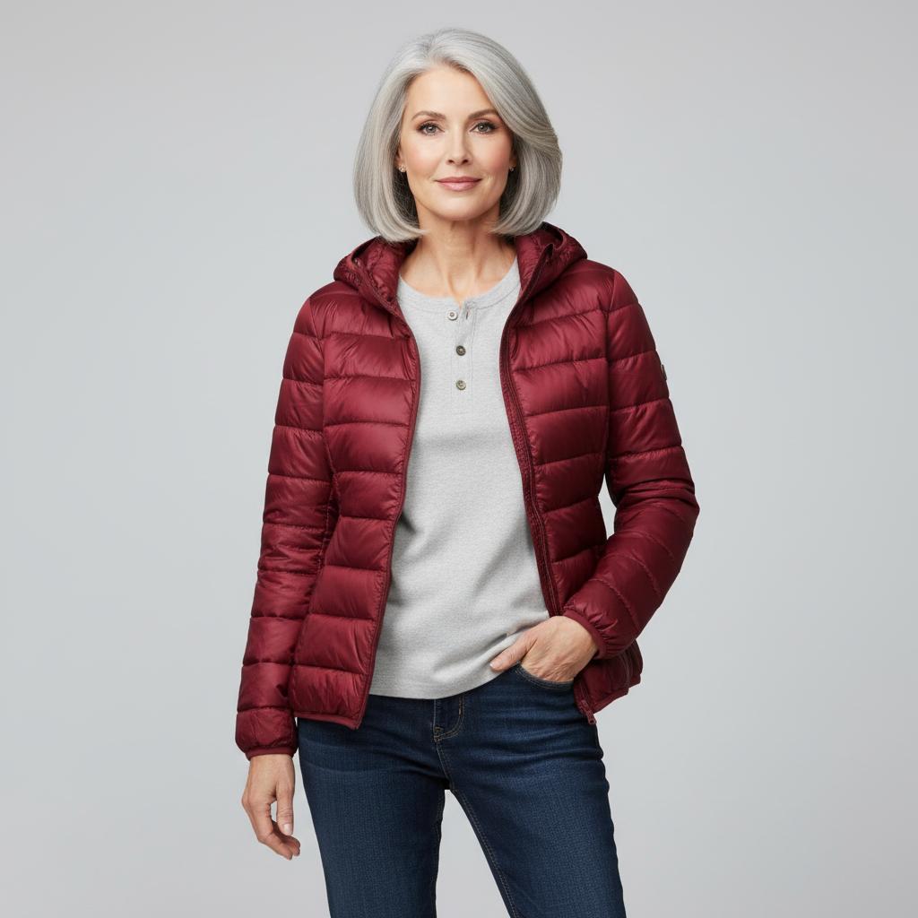 Karen | Let og elegant vatteret jakke