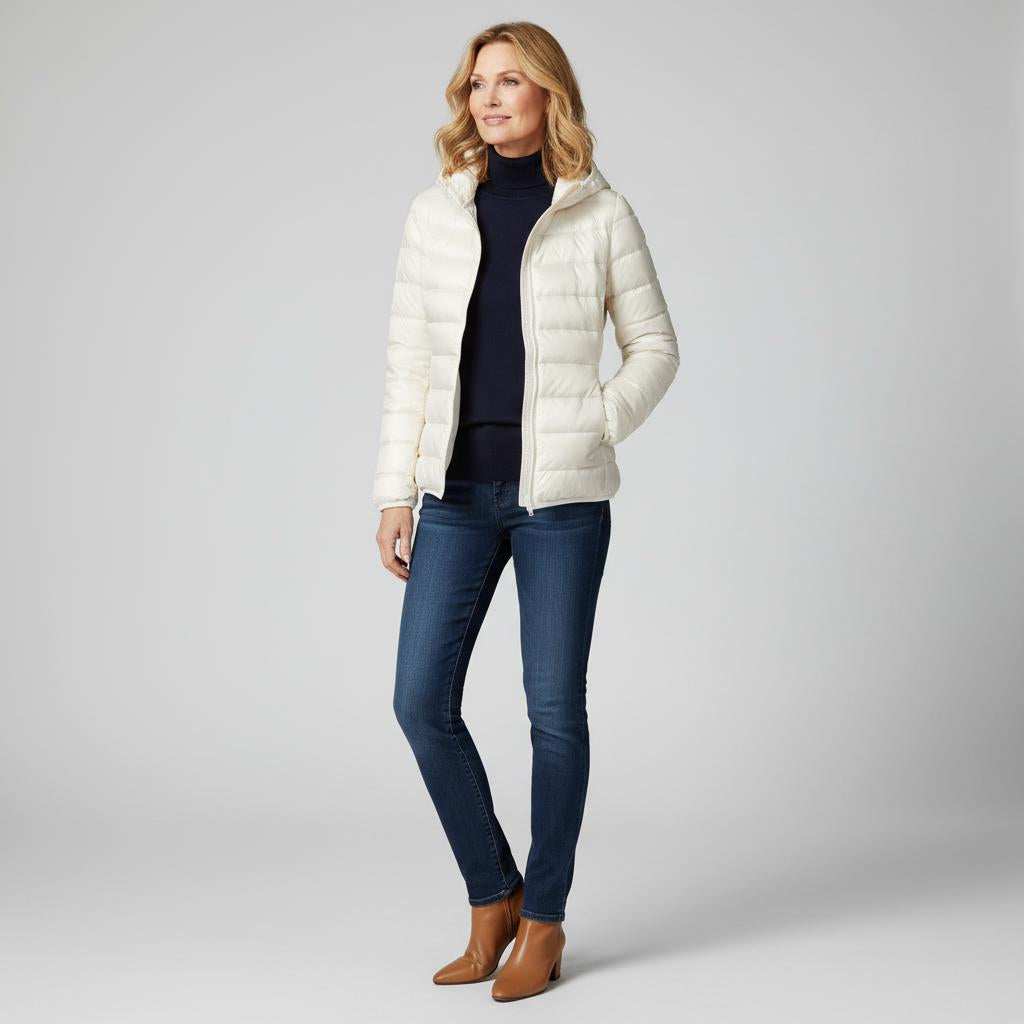 Karen | Let og elegant vatteret jakke