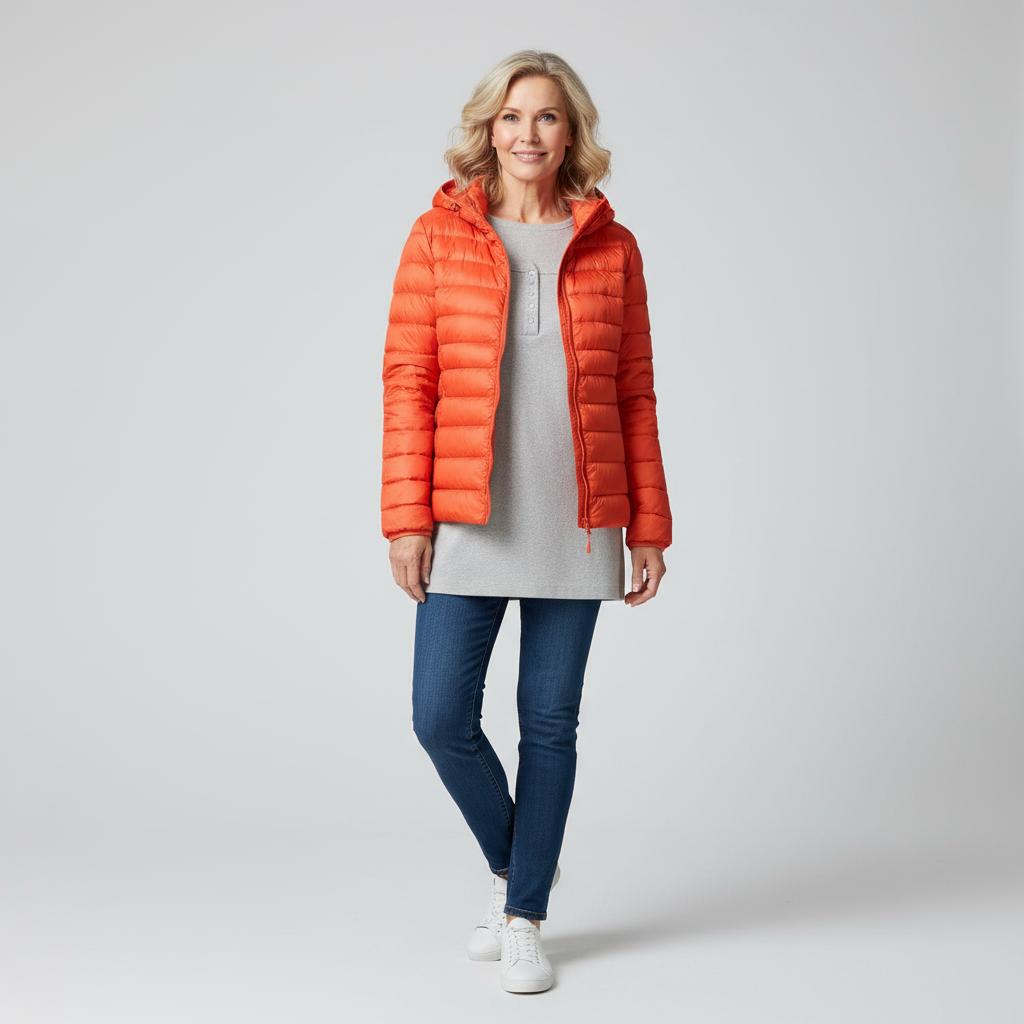 Karen | Let og elegant vatteret jakke