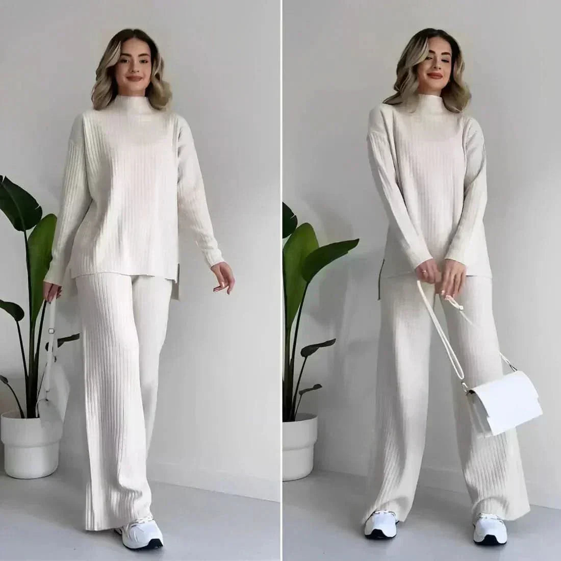 Daisy™ Sæt: Elegant Bluse og Bukser