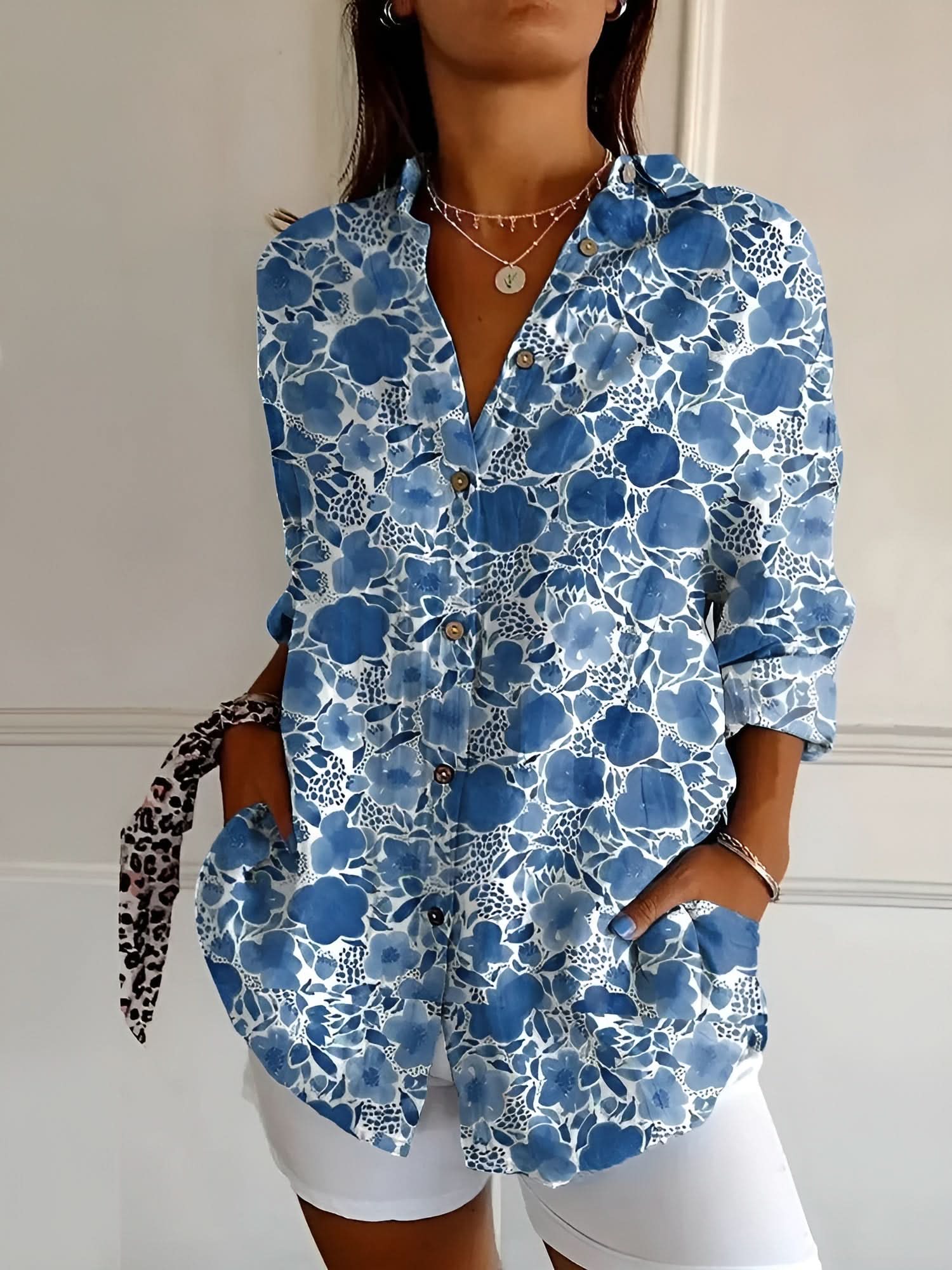 Amara™ Button-Up Skjorte | Elegance Uden Besvær™