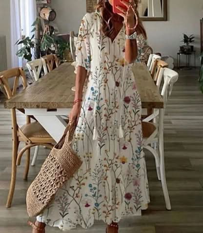Dianna™ | Boho Kjole med Maven Dækket
