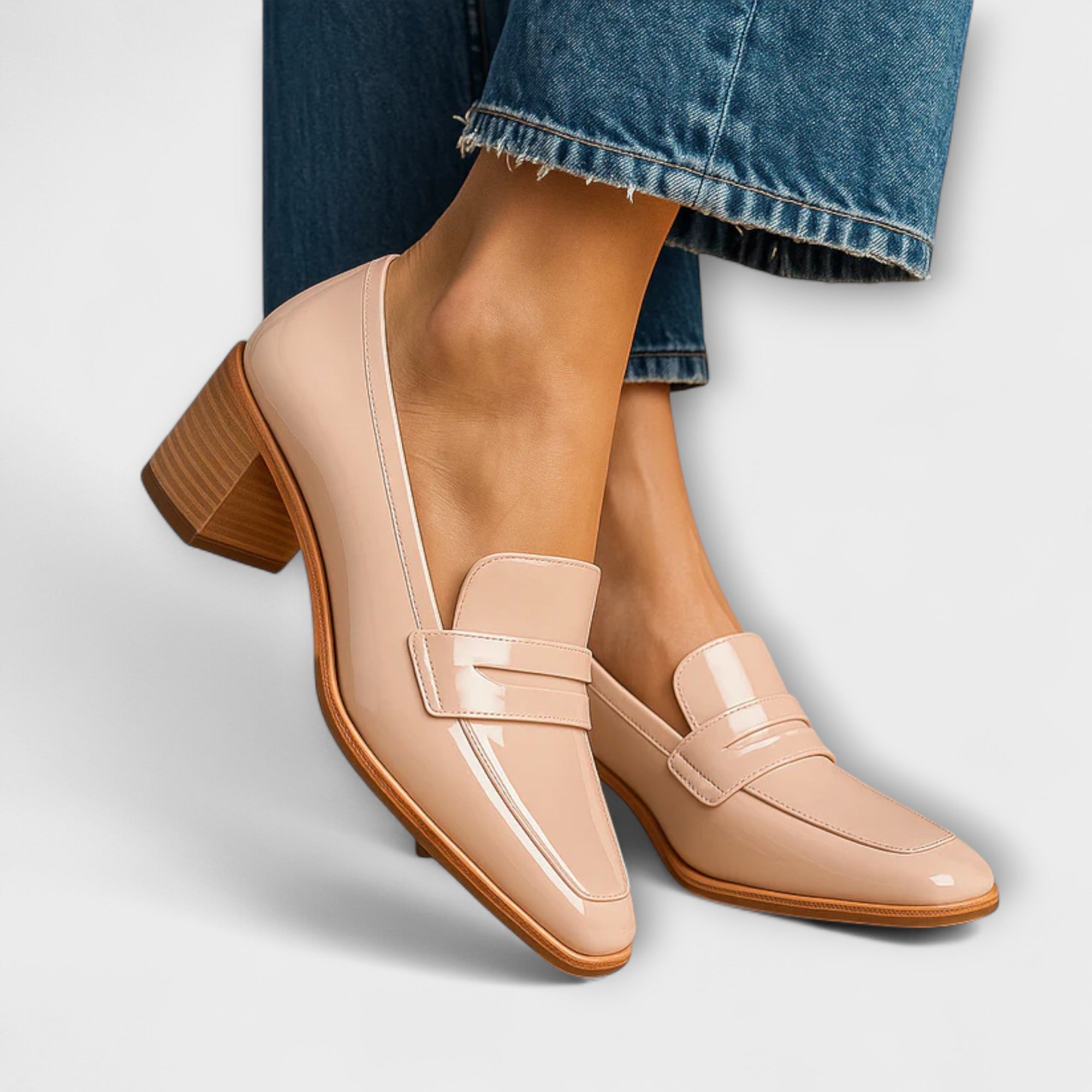 Elaine - Skinnende Loafers