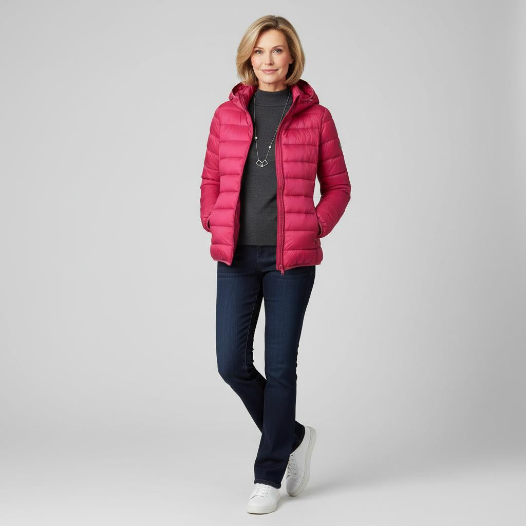Karen | Let og elegant vatteret jakke
