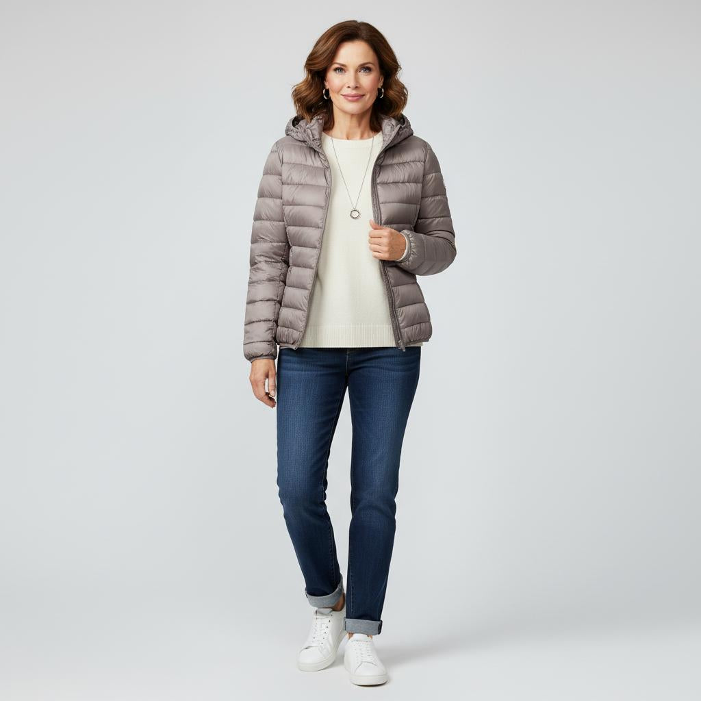 Karen | Let og elegant vatteret jakke