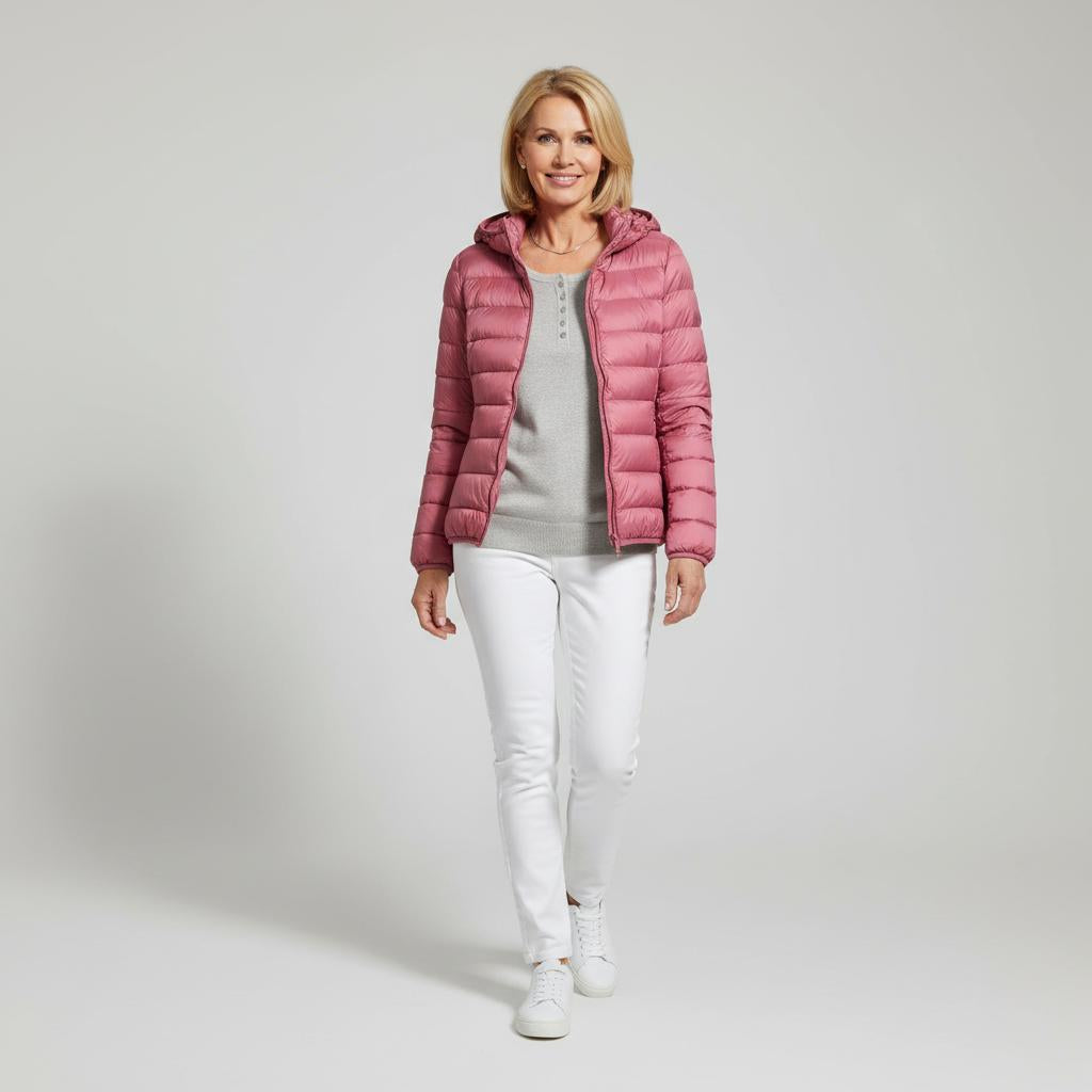 Karen | Let og elegant vatteret jakke