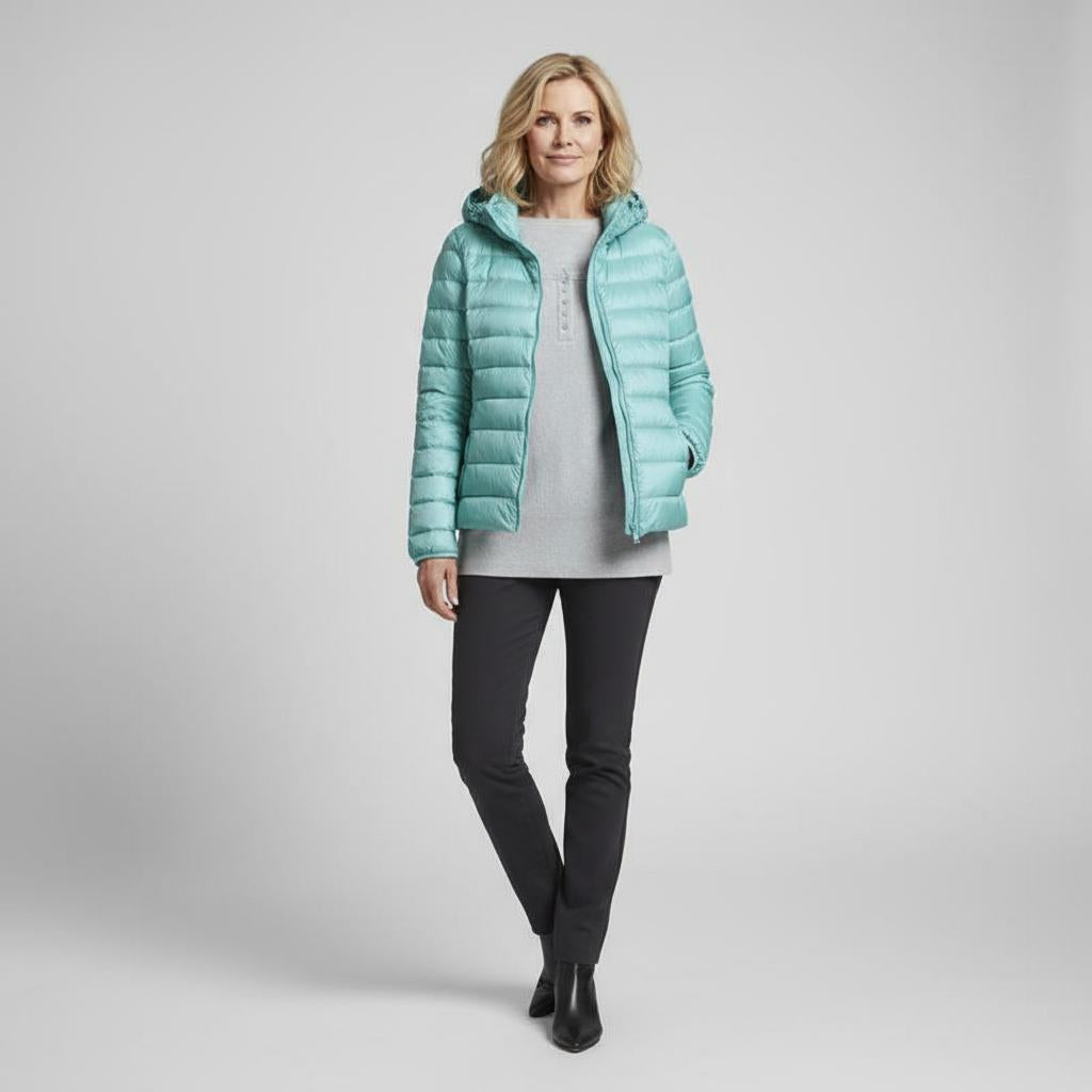 Karen | Let og elegant vatteret jakke