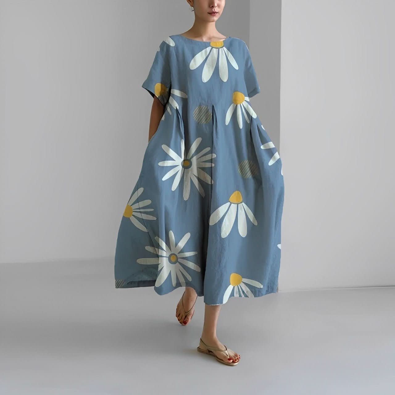 Claire™ | Boheme Kjole med Blomsterprint