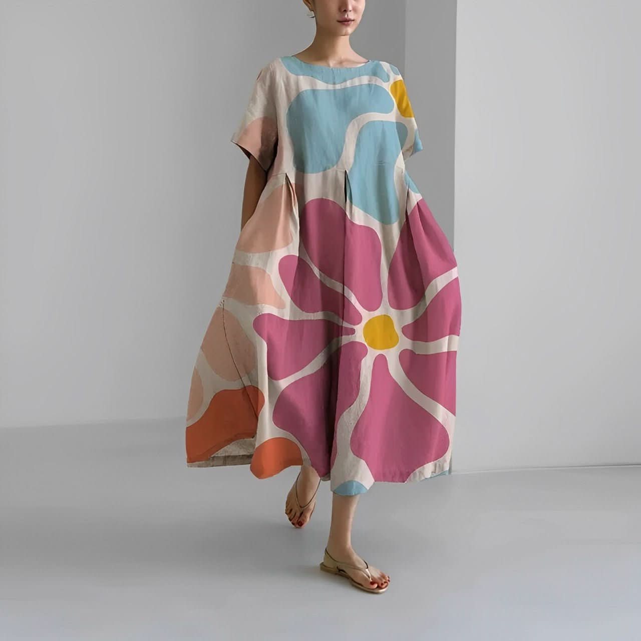 Claire™ | Boheme Kjole med Blomsterprint