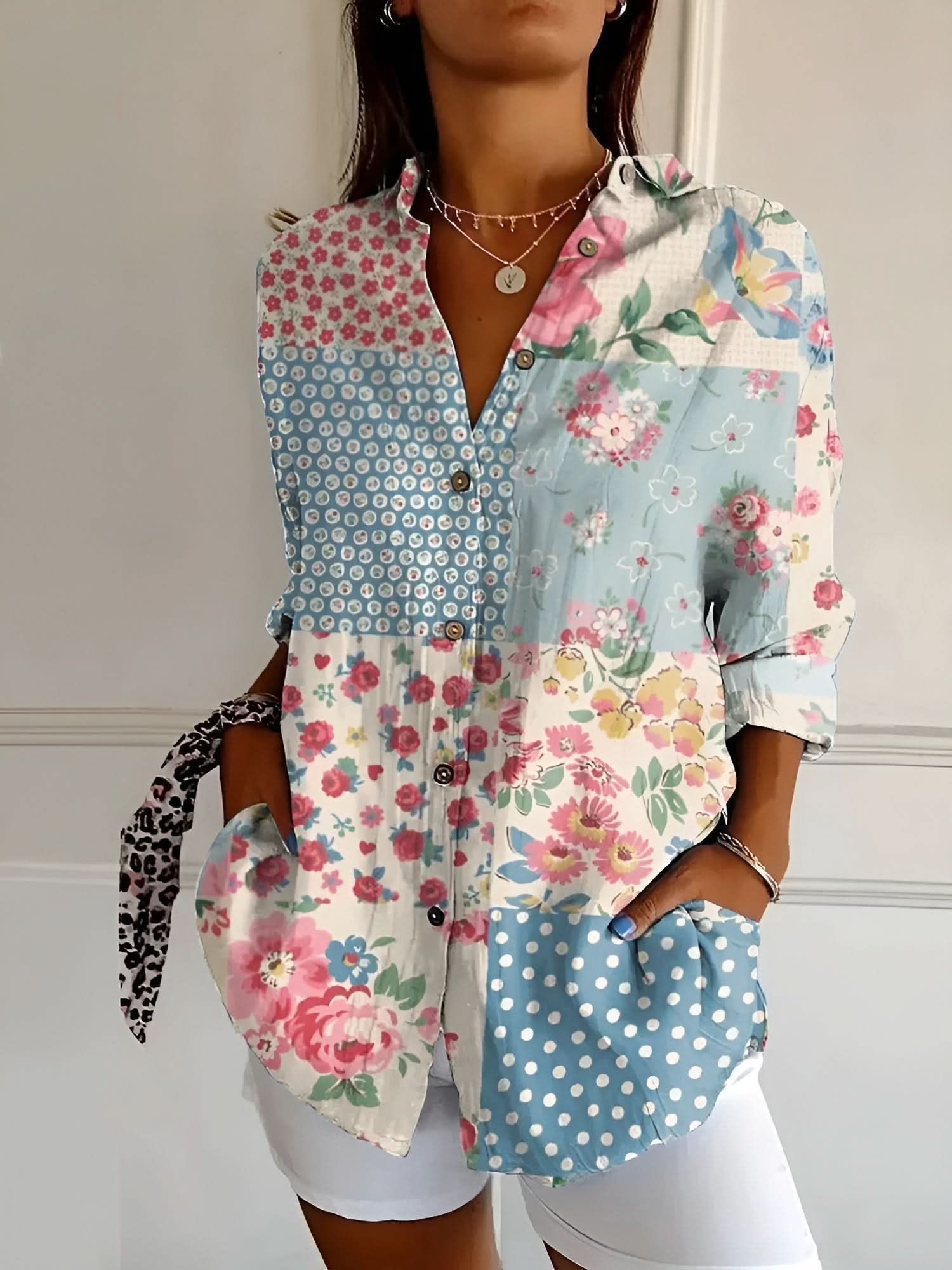 Amara™ Button-Up Skjorte | Elegance Uden Besvær™