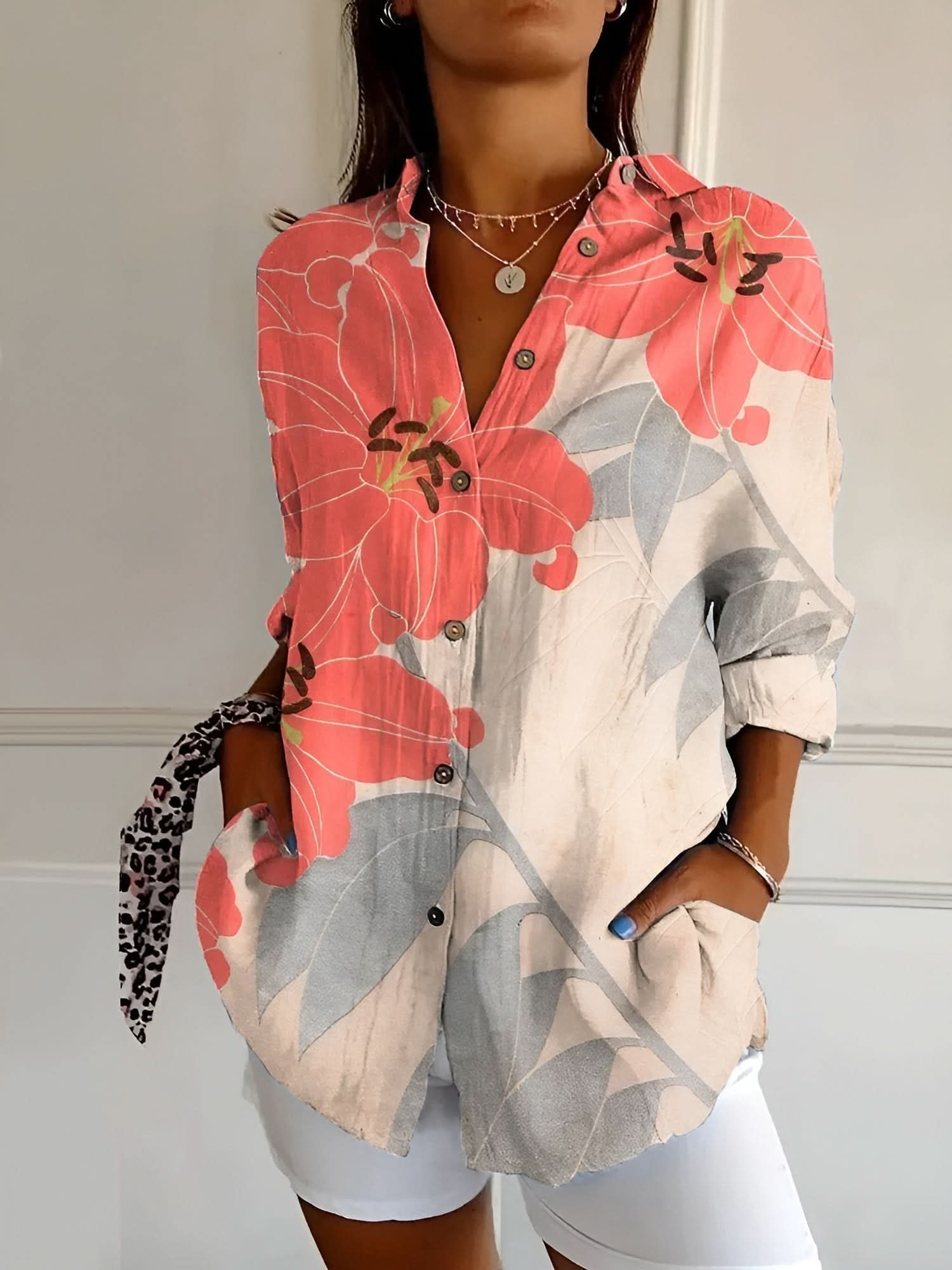 Amara™ Button-Up Skjorte | Elegance Uden Besvær™