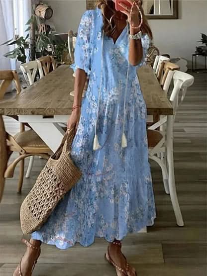 Dianna™ | Boho Kjole med Maven Dækket